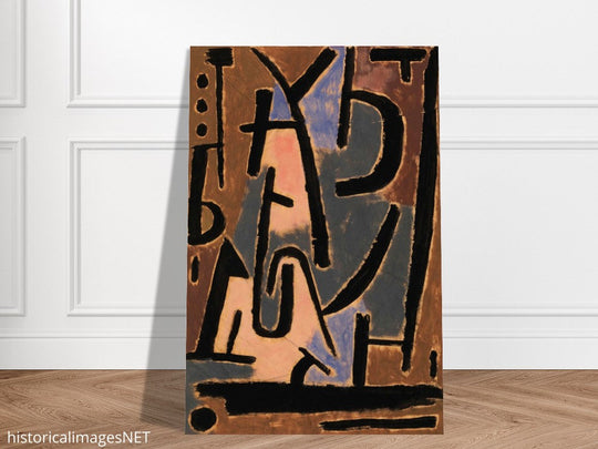Paul Klee Bedrohliche Zeichen ( Threatening signs ). Abstract painting.  artwork. Wallart