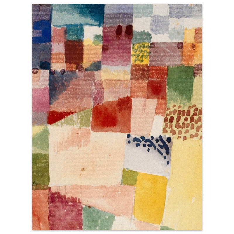 Paul Klee Motiv aus Hammamet abstract painting.
