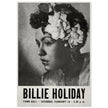 Billie Holiday concer music poster in New York City Town Hall in 1946.