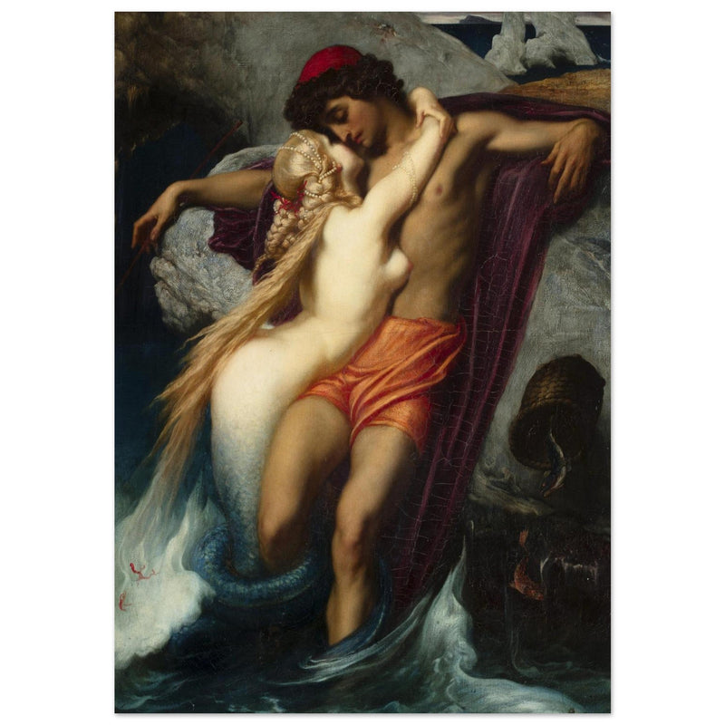 The Fisherman and the Syren painting by Frederic Leighton