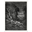 Gustave Dore Paradise Lost engraving . The completion of Creation.