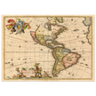 Ancient map print of America by Visher.