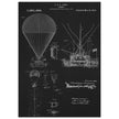 Airship patent illustration by T S C Lowe. Air Balloon