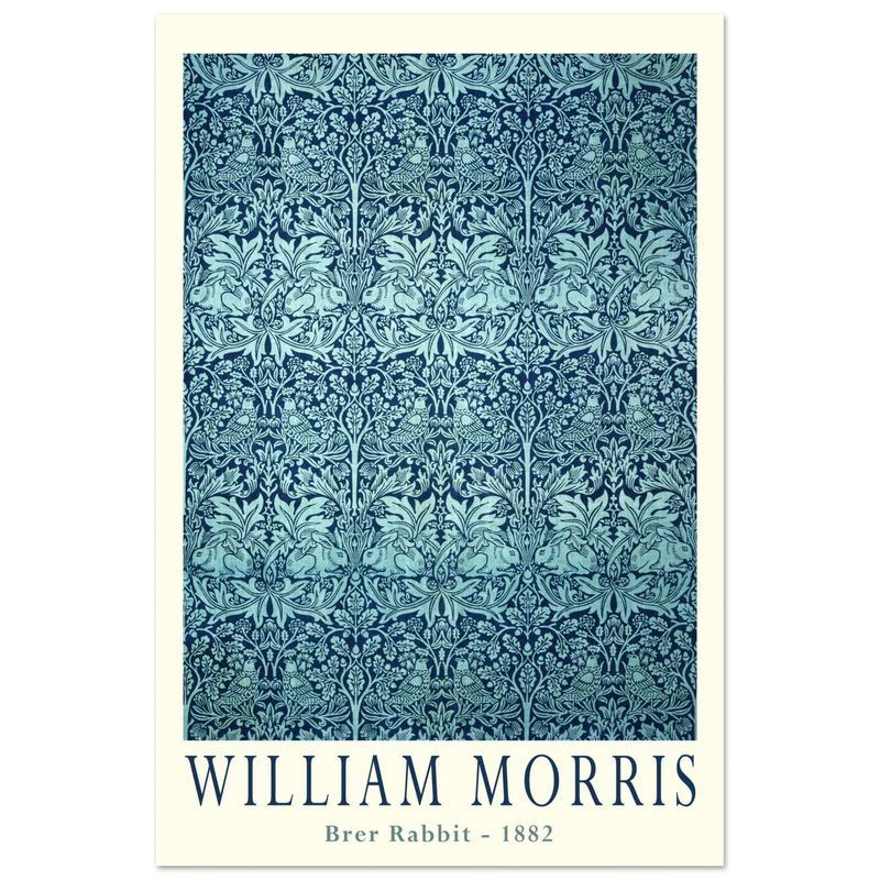 William Morris Brer Rabbit wallpaper vintage design.