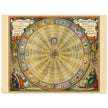 Historic Celestial map of 1708 . Copernican heliocentric model of the universe. Planisphere with planets orbiting the Sun by Andreas Cellarius