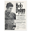Bob Dylan concert poster Town Hall in New York City in 1963 performance.