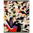 Anne Harriet Fish vintage illustration Dancing couples in ball room for a fashion magazine cover.