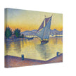 Paul Signac Le Port au soleil couchant, Opus 236 Saint Tropez painting