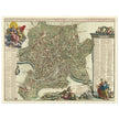 Antique city map of Rome in Italy XVIII Century by Johan Baptiste Homann.