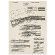 Firearm historic patent 1900. Matte paper