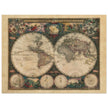 Double hemisphere old world map by Frederik de Wit. Nova Totius Terrarum Orbis Tabula