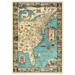 Vintage pictorical map of Map of the Eastern United States by Griswold Tyng. History of the USA.