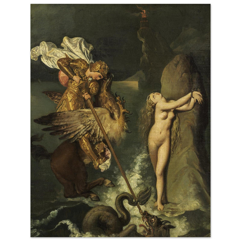 Angelica saved by Ruggiero painting Jean Auguste-Dominique Ingres
