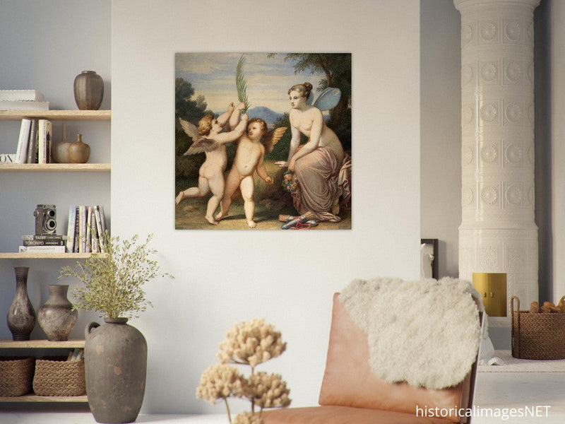 Eros and Anteros with Psyche Looking at Them. Johannes Riepenhausen .