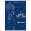 Airship patent illustration by T S C Lowe. Air Balloon