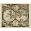 Ancient old world map of 1689 by Gerard van Schagen.