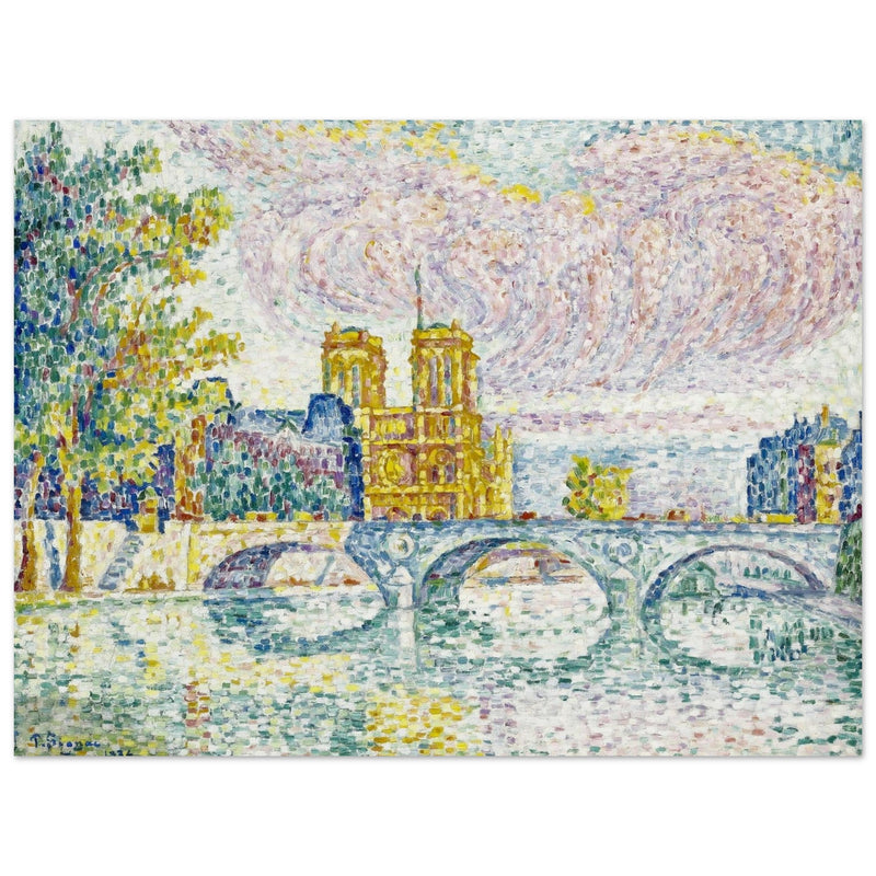 Paul Signac La Cite, Paris. The city Paris painting.