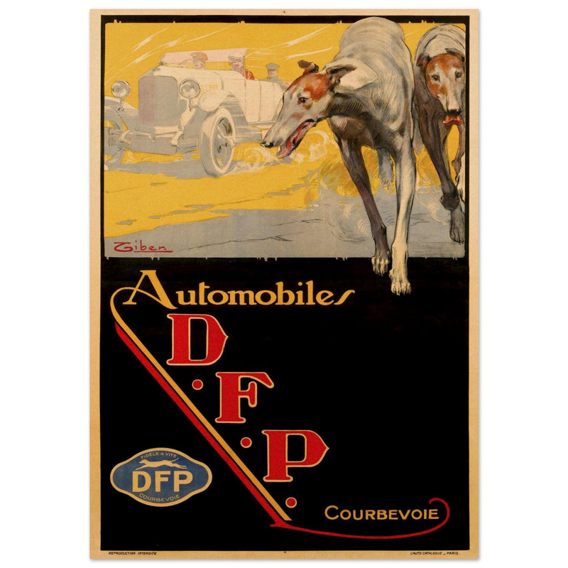 Doriot car vintage advertising poster  1910.