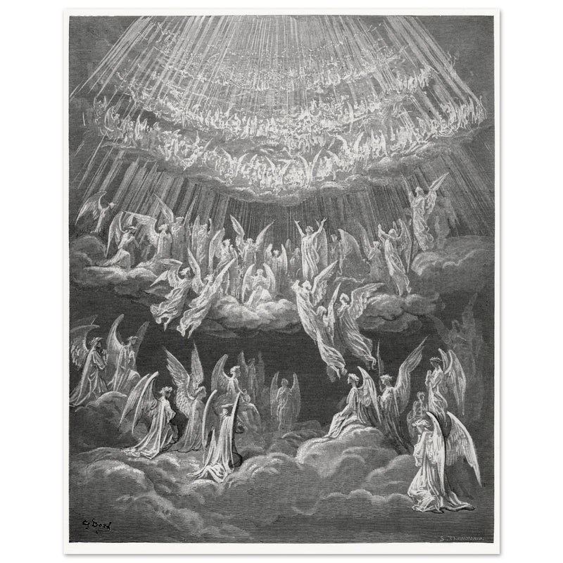 Gustave Dore illustration for The Divine Comedy by Dante Alighieri.  Paradise.