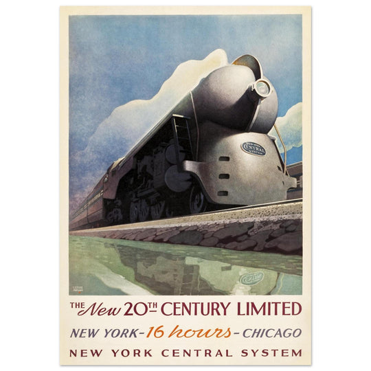 New York Central System vintage advertising for train travel.
