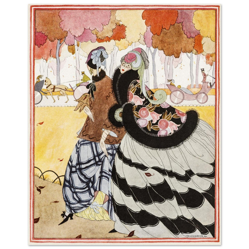 Helen Dryden vintage illustration fashion magazine cover.