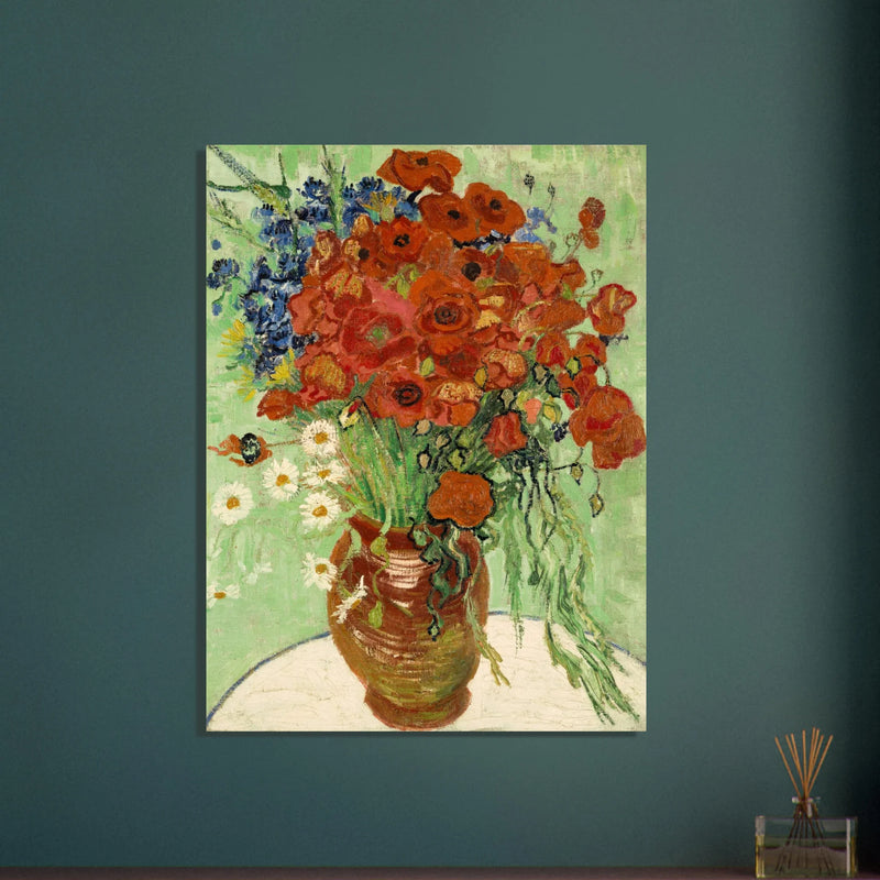 Vase with Daisies and Poppies by Vincent Van Gogh