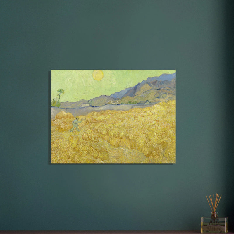 Wheatfield with a reaper by Vincent Van Gogh
