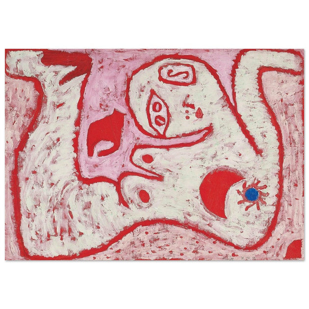 Paul Klee A Woman For Gods abstract painting.    poster