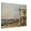 Canaletto antique painting in Venice Italy. Bacino di S. Marco.