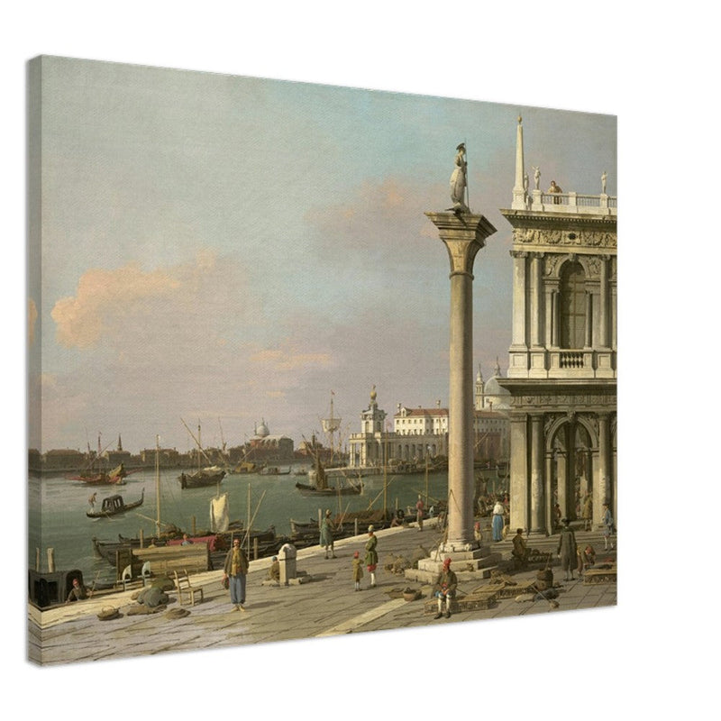 Canaletto antique painting in Venice Italy. Bacino di S. Marco.
