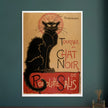 For the nightclub "Tournée du Chat Noir poster reproduction Théophile Steinlen 1896