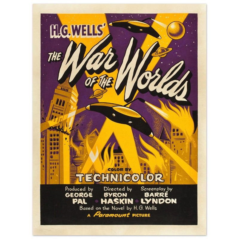 The War of the Worlds movie poster.