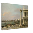 Canaletto antique painting in Venice Italy. Bacino di S. Marco.
