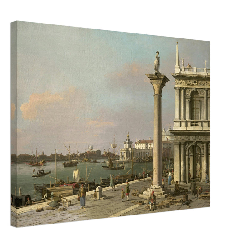 Canaletto antique painting in Venice Italy. Bacino di S. Marco.