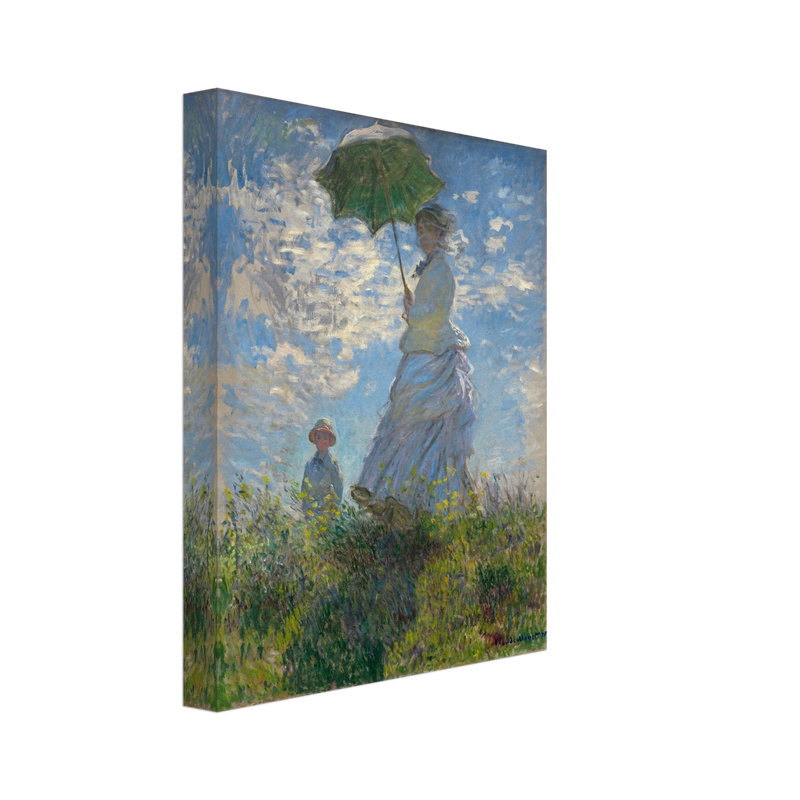 Woman with a Parasol Madame Monet and Her Son by Claude Monet