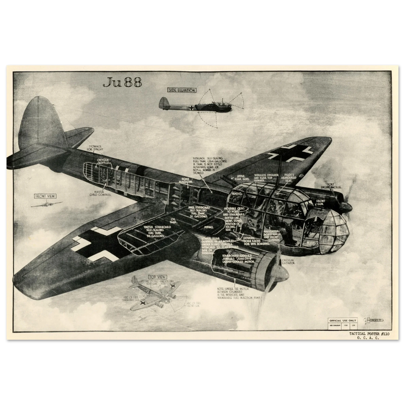 Junkers Ju 88  german combat aircraft of II World War
