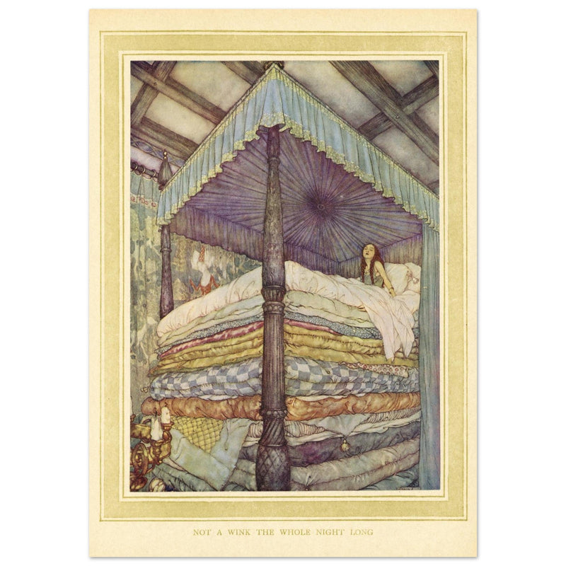 The Real Princess bu Edmund Dulac. After a fairy tale by Hans Andersen.