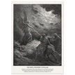 Gustave Dore The Bible engraving print . The angel appearing to Balaam illustration .