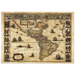 America antique map by Willem Janszoon.