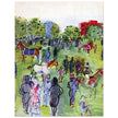 Raoul Dufy cover art for a vintage fashion magazine In the Paddock.