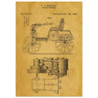 Motor Vehicle patent drawing by James Frank Duryea.