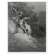 Gustave Dore Paradise Lost engraving .Satan's contemplation upon observing the beauty of Earth.