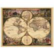 1682 Ancient double hemisphere world map by Frederick de Wit . Nova Orbis Tabula .