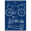 Vintage bicycle patent 1899 by M. C Johnson.