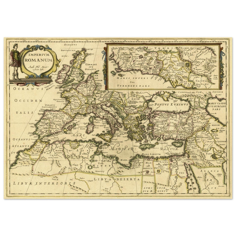 The Roman Empire ancient map by Phil Briet.
