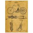 vintage motorcycle patent by G. M Holley.