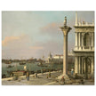 Canaletto antique painting in Venice Italy. Bacino di S. Marco.