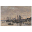 Bordeaux  the Harbor France by Eugene Boudin 1874.