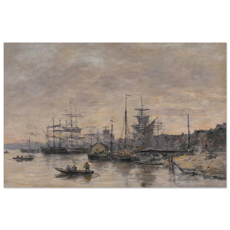 Bordeaux  the Harbor France by Eugene Boudin 1874.