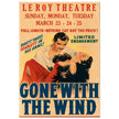 Gone with the wind movie poster.